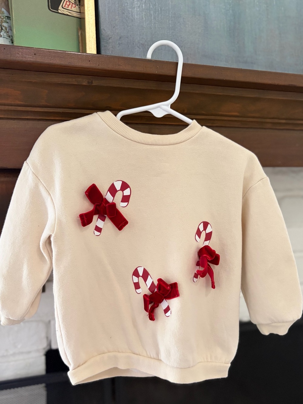 H&M Kids Christmas Candy Cane Sweatshirt